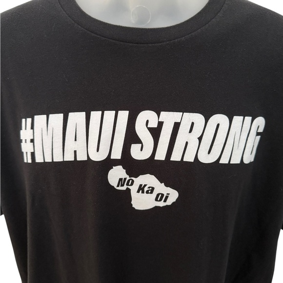 Maui Strong No Ka Oi - All Hawaii Stand Together Tee Shirt Men XL - Picture 2 of 6